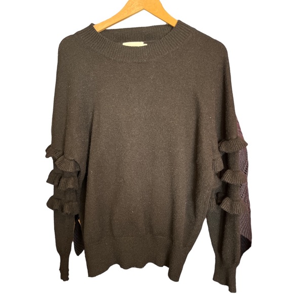 Anthropologie Line + Dot Tiered Ruffles Pullover - Picture 2 of 4